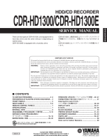 Yamaha CDRHD-3100 - Service Manual